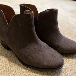 Vionic Gray Suede Boots, Size 9